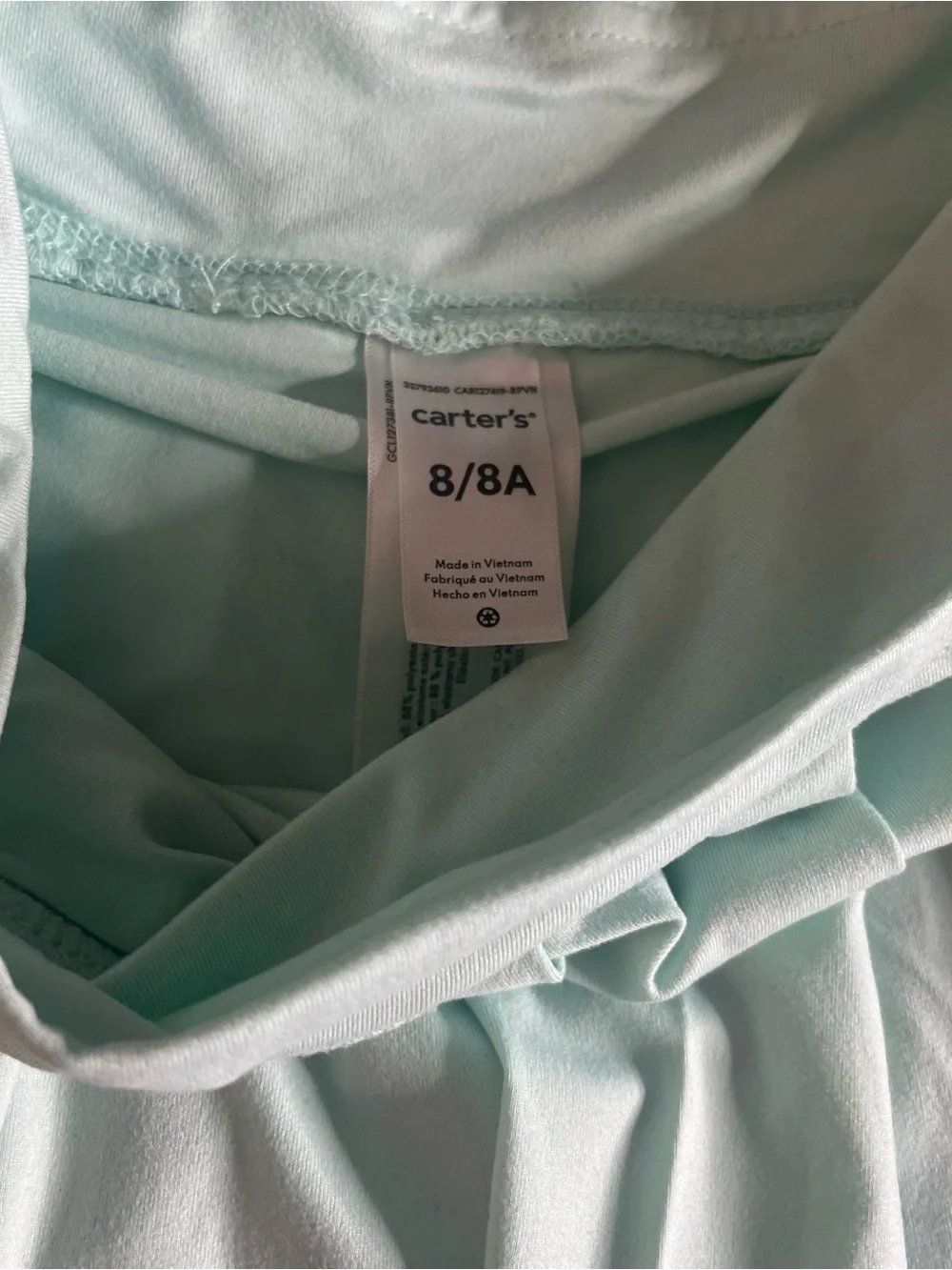 Carter’s Girls Mint Green Athletic Zip Jacket and Skort Set Sz 8 - Picture 6 of 9